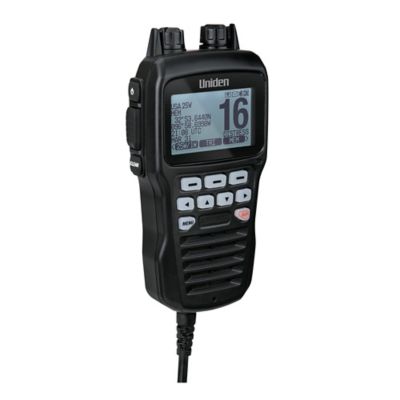 Image showing  Remote Microphone for Uniden UM725-Series Marine VHF Radios, Black