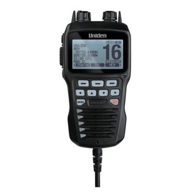 Image showing  Remote Microphone for Uniden UM725-Series Marine VHF Radios, Black