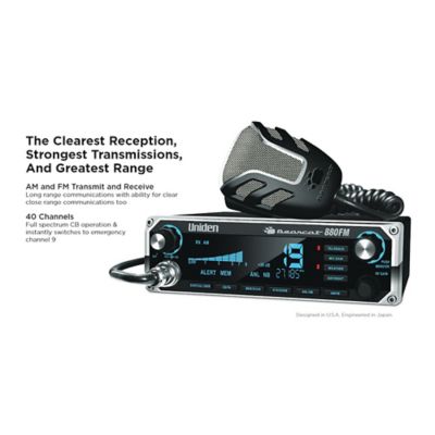 Image showing  Bearcat 880FM 40-Channel CB Radio, AM/FM Transmit and Receive with 7-Color LCD Display