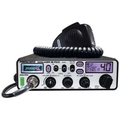 Image showing 5 th President Walker III FCC 40-Channel 12V AM/FM Weatherband CB Radio, 4W