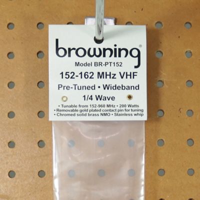 Image showing 8 th Browning 200-Watt Pretuned 152 MHz to 162 MHz Tunable Nut-Type UHF Antenna with NMO Mounting