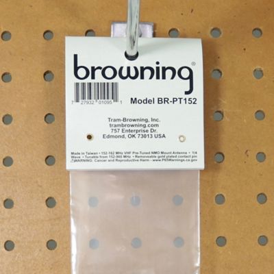 Image showing 9 th Browning 200-Watt Pretuned 152 MHz to 162 MHz Tunable Nut-Type UHF Antenna with NMO Mounting