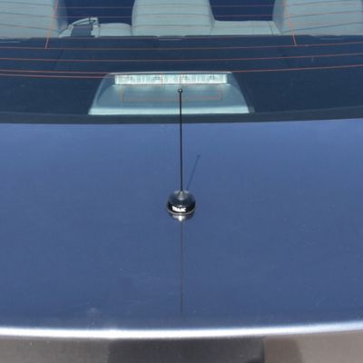 Image showing  200-Watt Pretuned 410 MHz to 490 MHz Black-Nut-Type Quarter-Wave Antenna with NMO Mounting