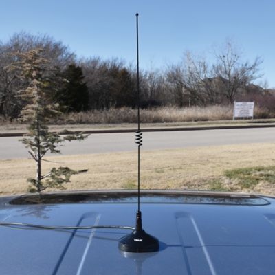 Image showing 6 th Tram 100-Watt Pretuned Dual-Band 144-148 MHz VHF/435-450 MHz UHF Antenna Kit with Magnet Mount and Cable