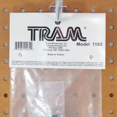 Image showing 9 th Tram 100-Watt Pretuned Dual-Band 144-148 MHz VHF/435-450 MHz UHF Antenna Kit with Magnet Mount and Cable