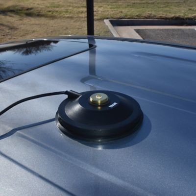 Image showing  5-1/2 in. Black ABS NMO Magnet Mount with RG58 Coaxial Cable and SMA Connector