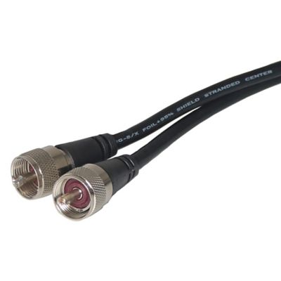 Image showing  Heavy-Duty CB Antenna Coaxial Cable Assembly with Preinstalled UHF PL-259, 18 ft.