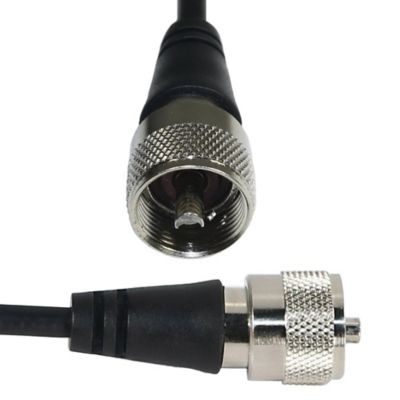 Image showing  Heavy-Duty CB Antenna Coaxial Cable Assembly with Preinstalled UHF PL-259, 18 ft.