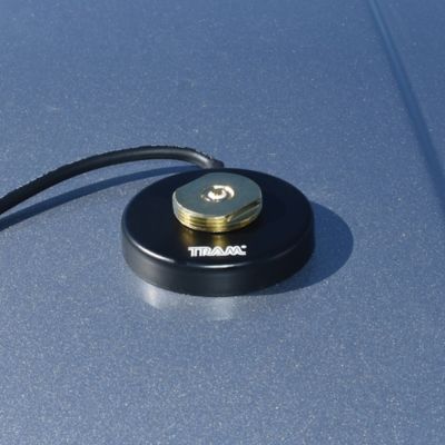 Image showing  UHF Strong 2-1/2 in. NMO Magnet Mount for High Frequencies, 12 ft. Cable with PL-259 Connector, Black