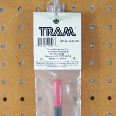 Image showing 8 th Tram 1,500-Watt 26-MHz to 29-MHz Fiberglass Whip CB AM/FM/SSB Antenna (3 ft., Black)