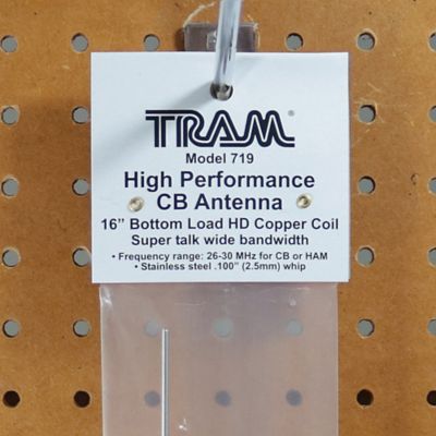 Image showing 6 th Tram High-Power 3,000-Watt CB Antenna with 16 in. Bottom Load Heavy-Duty Copper Coil