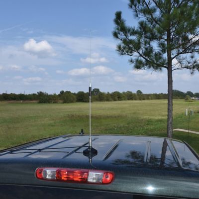 Image showing  Center-Load Stainless Steel Whip CB Magnet-Mount Antenna Kit with 3-1/2 in. Magnet and Cable