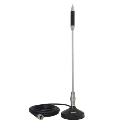 Image showing  Center-Load Stainless Steel Whip CB Magnet-Mount Antenna Kit with 3-1/2 in. Magnet and Cable