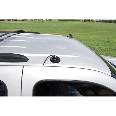 Image showing  3-1/4 in. Black Zinc NMO Magnet Mount with RG58 Coaxial Cable and UHF PL-259 Connector