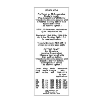 Image showing  WC-6 2,000-Watt WILDCAT Trucker CB Antenna with 6 in. Anodized Aluminum Shaft, Low SWR, and Long-Distance Range, Red