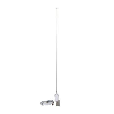 Image showing  Pretuned VHF 6-dB-Gain Marine L-Bracket-Mount 35 in. Fiberglass Antenna with RG58 Cable and PL-259 Connectors