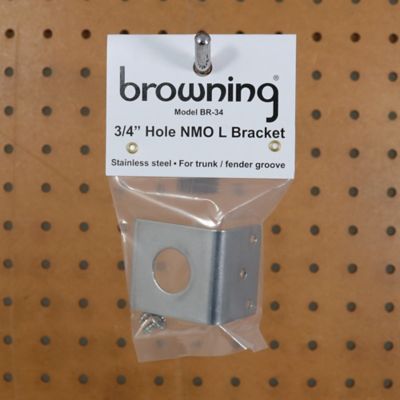 Image showing 8 th Browning 3/4 in. NMO-Mount Stainless Steel L Bracket, BR-34