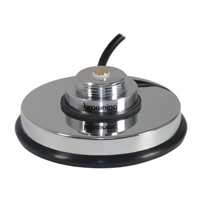 Image showing  3-5/8 in. NMO Magnet Mount with Rubber Boot and Preinstalled UHF PL-259 Connector, Chrome