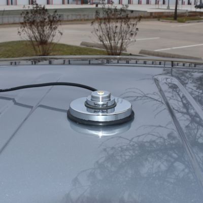 Image showing 5 th Browning 3-5/8 in. NMO Magnet Mount with Rubber Boot and Preinstalled UHF PL-259 Connector, Chrome