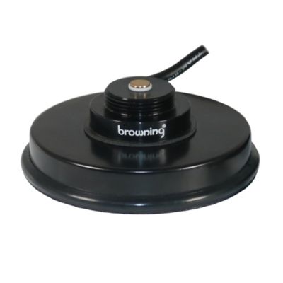 Image showing  3-5/8 in. NMO Magnet Mount with Rubber Boot and Preinstalled UHF PL-259 Connector, Black