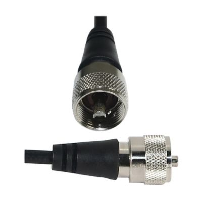 Image showing  3-5/8 in. NMO Magnet Mount with Rubber Boot and Preinstalled UHF PL-259 Connector, Black
