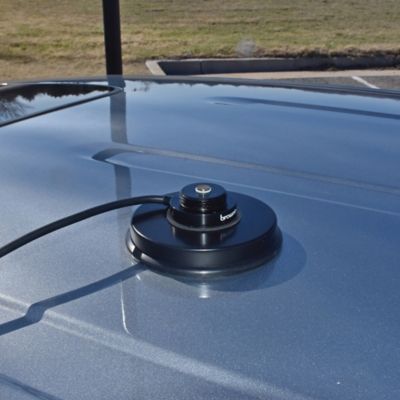 Image showing 6 th Browning 3-5/8 in. NMO Magnet Mount with Rubber Boot and Preinstalled UHF PL-259 Connector, Black