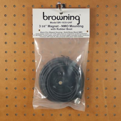 Image showing 7 th Browning 3-5/8 in. NMO Magnet Mount with Rubber Boot and Preinstalled UHF PL-259 Connector, Black
