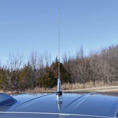 Image showing  160W Wide-Band 136 MHz to 174 MHz Unity-Gain Antenna with NMO Mounting, 20 in. H, Stainless Steel