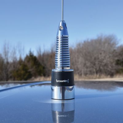Image showing  160W Wide-Band 136 MHz to 174 MHz Unity-Gain Antenna with NMO Mounting, 20 in. H, Stainless Steel