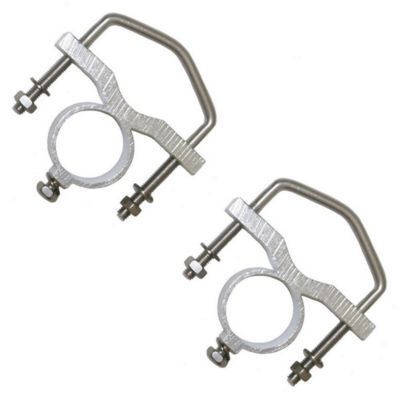 Image showing  150W Pretuned 410-490 MHz 4.5 dBd Gain Fiberglass Omni Antenna with N-Female Connector, Bracket and Hardware, 34 in. H