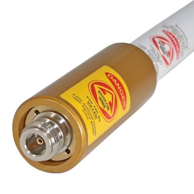 Image showing  150W Pretuned 410-490 MHz 4.5 dBd Gain Fiberglass Omni Antenna with N-Female Connector, Bracket and Hardware, 34 in. H