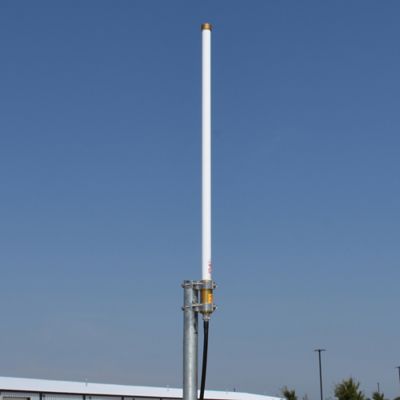 Image showing  150W Pretuned 410-490 MHz 4.5 dBd Gain Fiberglass Omni Antenna with N-Female Connector, Bracket and Hardware, 34 in. H