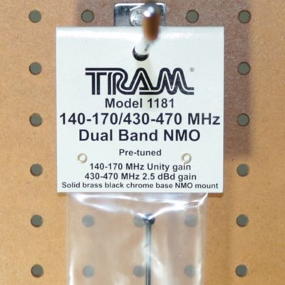 Image showing 9 th Tram Pretuned Dual-Band 140 MHz to 170 MHz VHF/430 MHz to 450 MHz UHF Amateur Radio Antenna with NMO Mounting