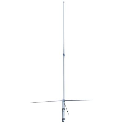 Tram 200-Watt Dual-Band 2-Section Fiberglass Base Antenna with 50-Ohm UHF SO-239 Connector, 8 ft. 4 in. Tall, Silver