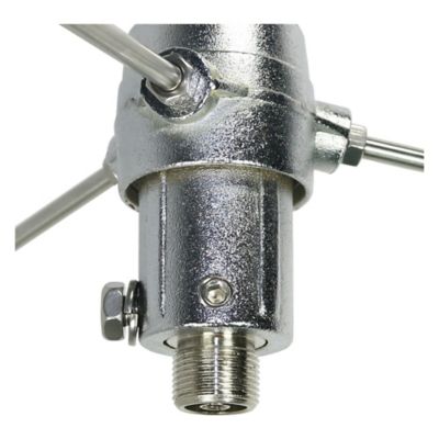 Image showing  200W Pretuned 400-495 MHz UHF Fiberglass Base Antenna with 50-Ohm SO-239 Connector, 39 in. Stainless Steel