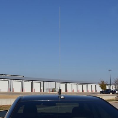 Image showing  200-Watt Low-Band 26.5 MHz to 30 MHz Unity-Gain UHF Antenna with NMO Mounting, Silver Base