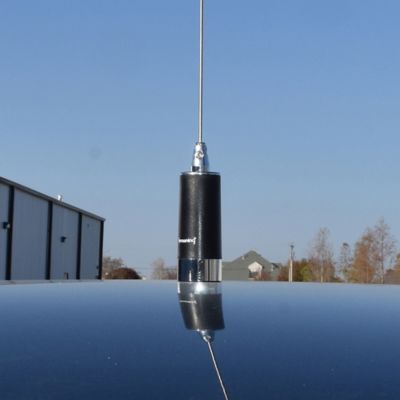 Image showing 5 th Browning 200-Watt Low-Band 26.5 MHz to 30 MHz Unity-Gain UHF Antenna with NMO Mounting, Silver Base