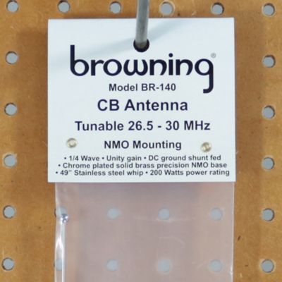 Image showing 7 th Browning 200-Watt Low-Band 26.5 MHz to 30 MHz Unity-Gain UHF Antenna with NMO Mounting, Silver Base