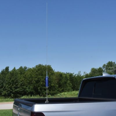 Image showing  15,000-Watt Flat-Coil CB Antenna with 6 in. Shaft, 63 in. Tall, Blue, Blue