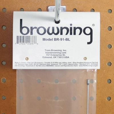 Image showing 8 th Browning 15,000-Watt Flat-Coil CB Antenna with 6 in. Shaft, 63 in. Tall, Blue, Blue