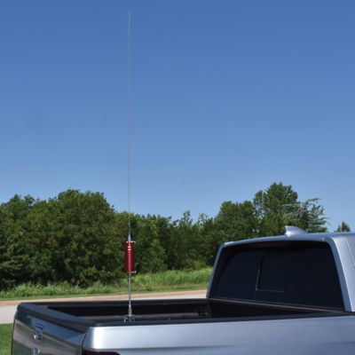 Image showing  15,000-Watt Flat-Coil CB Antenna with 6 in. Shaft, 63 in. Tall, Red