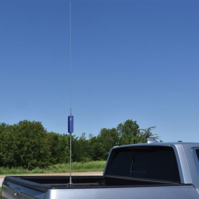 Image showing  15,000-Watt Flat-Coil CB Antenna with 16 in. Shaft, 68 in. Tall, Blue