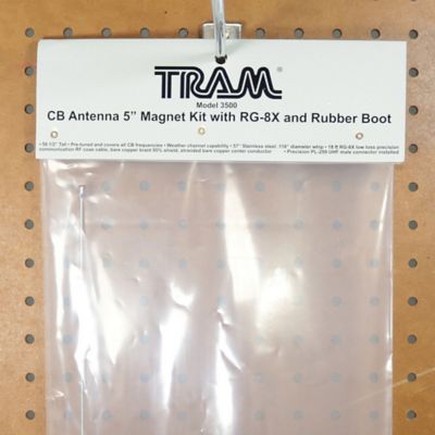 Image showing 7 th Tram 3,500-Watt 26 MHz to 30 MHz Heavy-Duty Trucker CB Magnet Antenna Kit