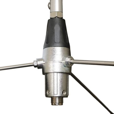 Image showing  200-Watt 136 MHz to 174 MHz 6-dBd-Gain Aluminum Base Antenna with 50-Ohm UHF SO-239 Connector, 10 ft.