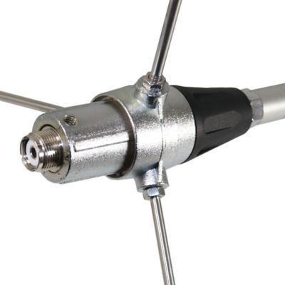 Image showing  200-Watt 136 MHz to 174 MHz 6-dBd-Gain Aluminum Base Antenna with 50-Ohm UHF SO-239 Connector, 10 ft.
