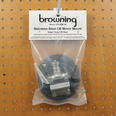 Image showing  Mirror Mount Kit for CB Antenna with 18 ft. Coaxial Cable and Preinstalled UHF PL-259 Connectors