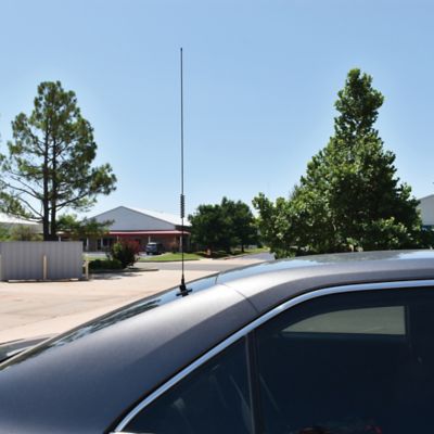 Image showing 5 th Tram CB/Weather-Band Glass-Mount Antenna with RG58/U Cable and PL-259 Connector