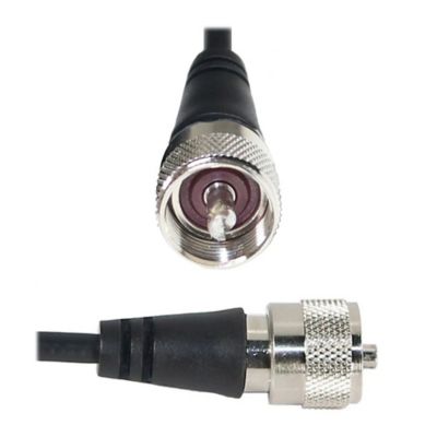 Image showing  5 in. Black Steel NMO Magnet Mount with RG58 Coaxial Cable and UHF PL-259 Connector