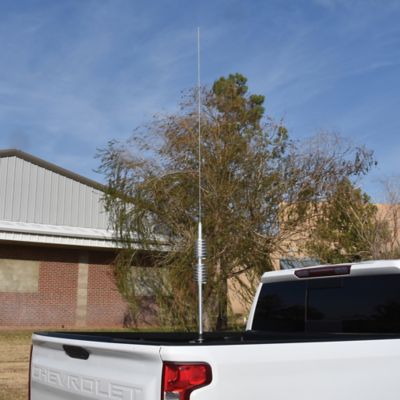 Image showing  15,000-Watt TramCat Trucker Twin-Coil Aluminum CB Antenna with 42-1/4 in. Stainless Steel Whip and 9 in. Shaft