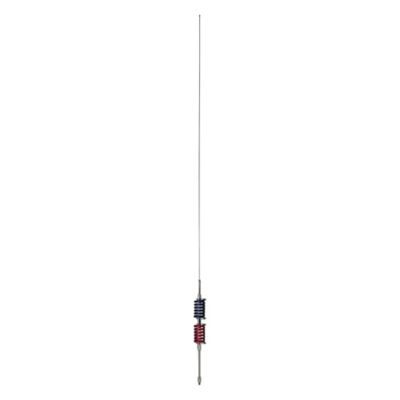 Image showing  15,000-Watt Dual-Flat-Coils CB Antenna with 6 in. Shaft, 70.5 in. Tall, Anodized Red and Midnight Blue